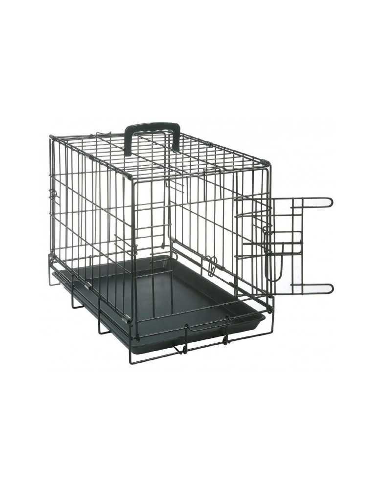 Cage pliante en métal thermolaquée pour chien