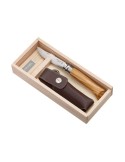 Couteau Opinel N°10 manche en olivier coffret cadeau