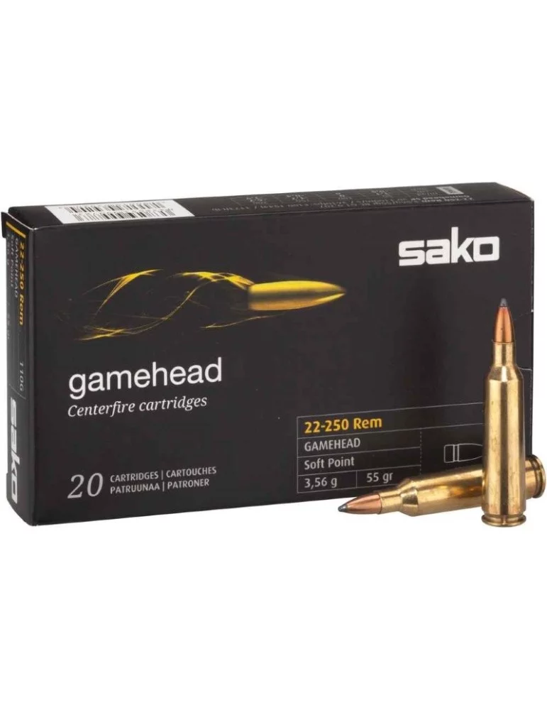 Sako .22-250 Rem. Gamehead 55 gr
