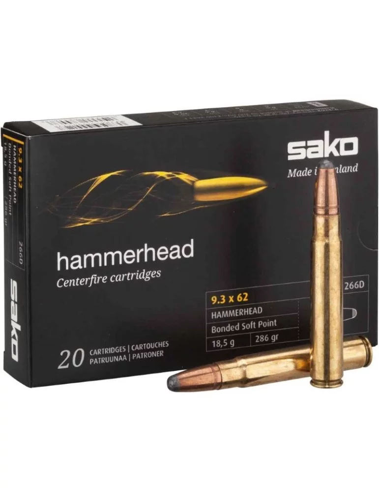 Sako 9.3x62 Hammerhead 286 gr