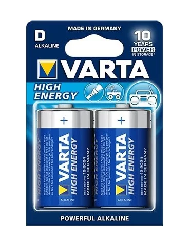 Pile alcaline D Varta par 2