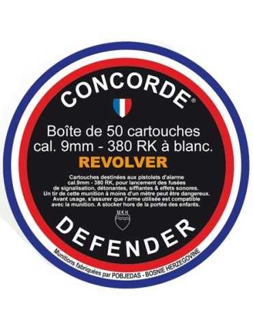 Cartouches à blanc 9&nbsp;mm PAK pour revolver d'alarme