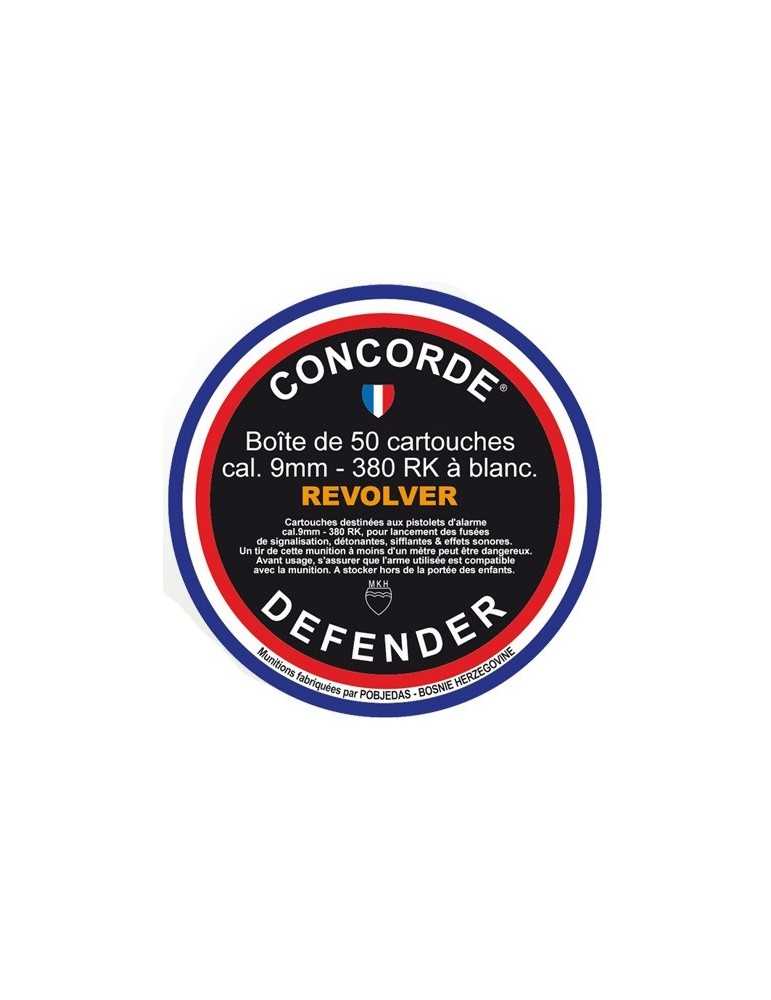 Cartouches à blanc 9&nbsp;mm PAK pour pistolet d'alarme