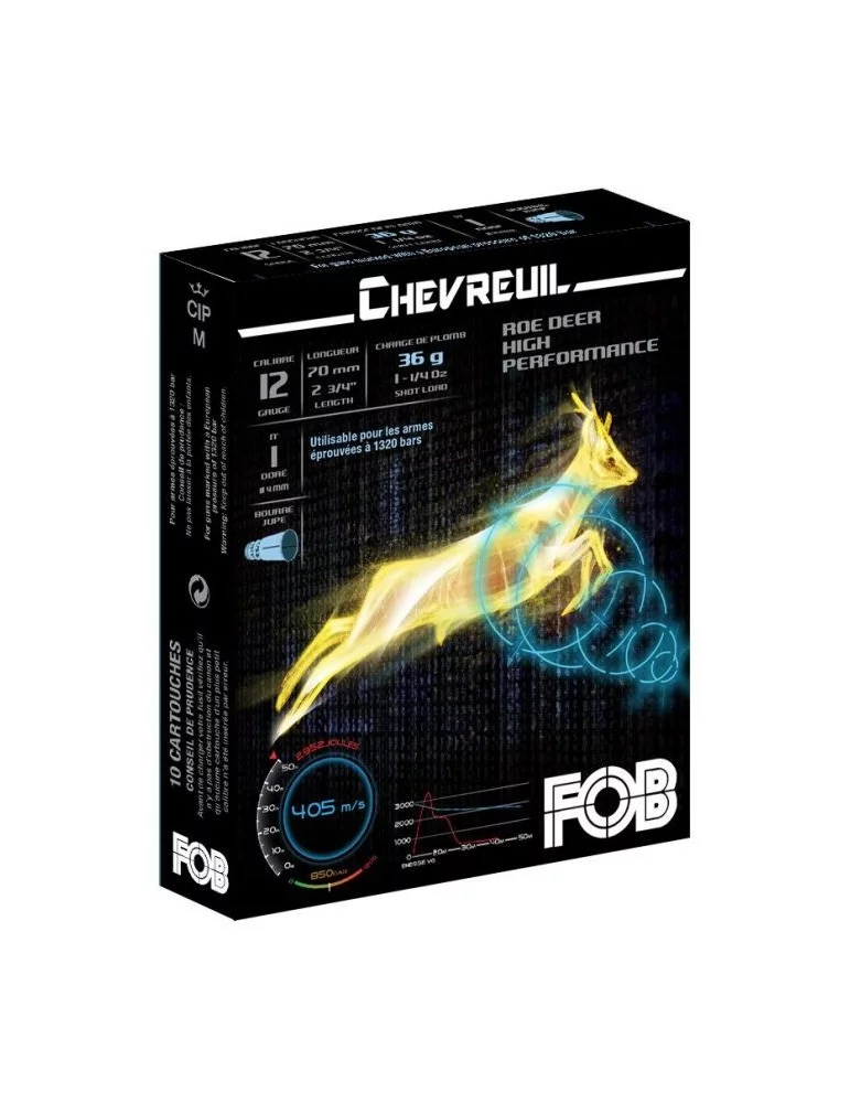 Fob Super Chasse Chevreuil HP C.12/70 36g*