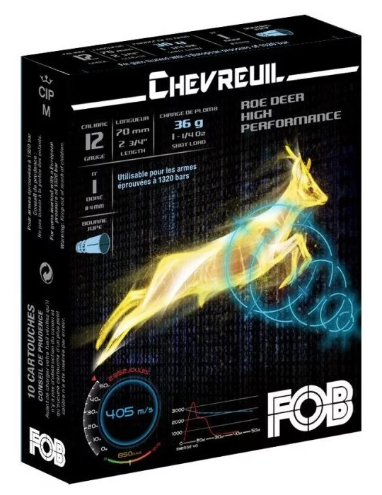 Fob Super Chasse Chevreuil HP C.12/70 36g*