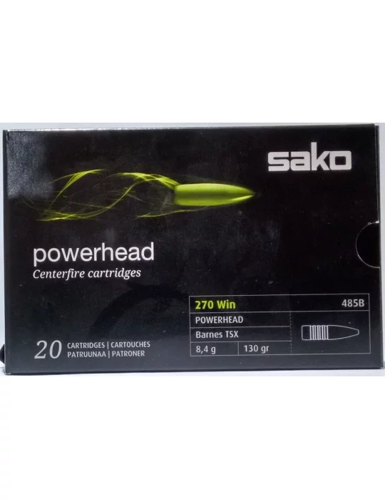 Sako .270 Win. Powerhead (Barnes TSX) 130 gr sans plomb