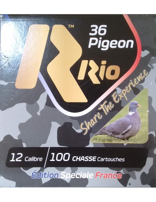 Rio 36 Pigeon C.12/70 36g lot de 100 cartouches*