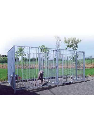 Chenil treillis professionnel en panneaux pour chien*