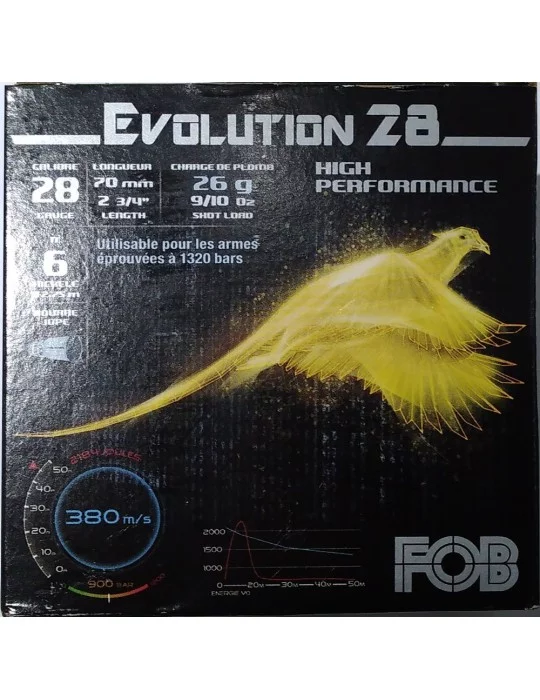 FOB Evolution HP C.28/70 26g à plombs nickelés