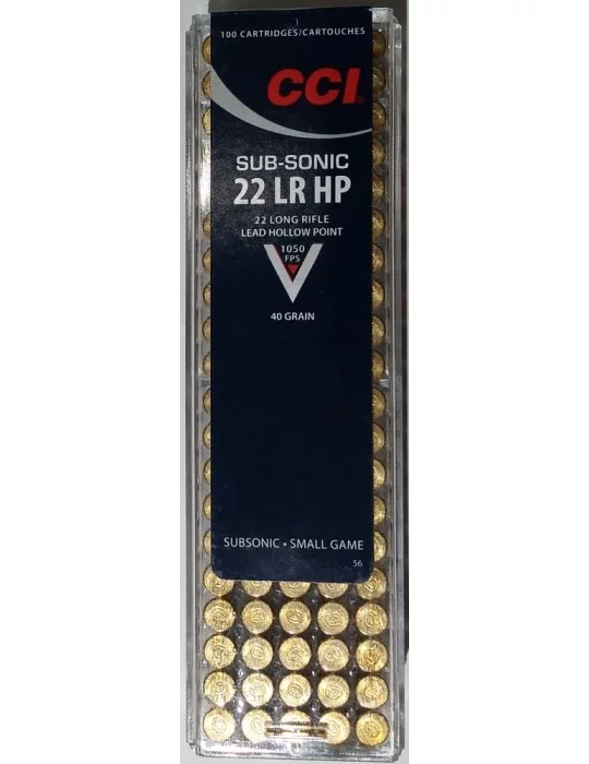 CCI .22 LR HP Subsonic