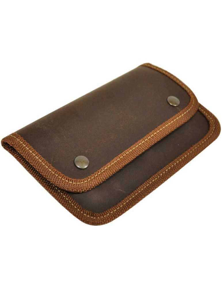 Pochette 10 balles g.chasse cuir vieilli 