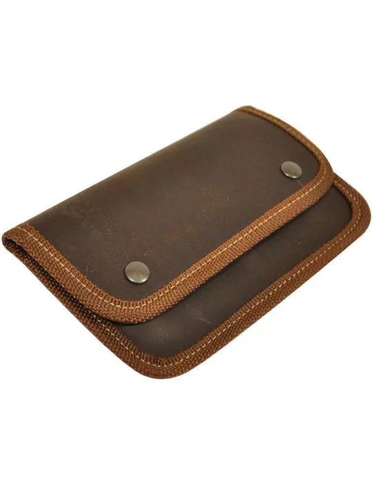 Pochette 10 balles g.chasse cuir vieilli 