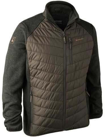 Doudoune Moor Deerhunter marron avec tricot