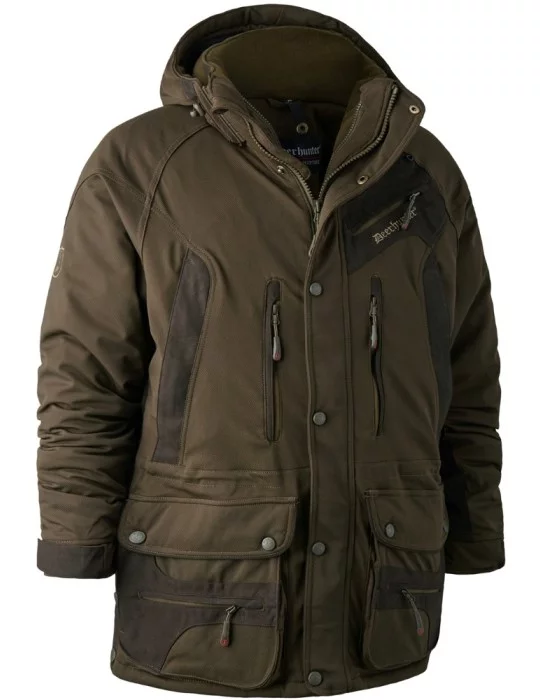 Veste kaki longue de chasse Muflon Deerhunter