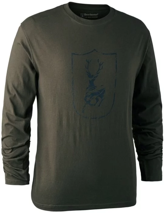 T-shirt logo cerf Deerhunter à manches longues