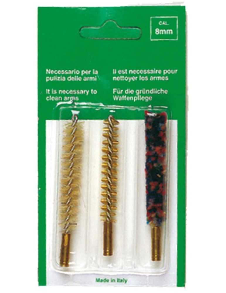 Set de 3 brosses spirales pour canons lisses de petit calibre