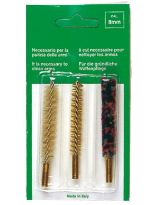 Set de 3 brosses spirales pour canons lisses de petit calibre