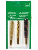 Set de 3 brosses spirales pour canons lisses de petit calibre