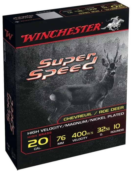 Winchester Super Speed C.20/76 32g à plombs nickelés*