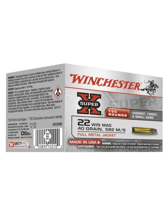 Winchester .22 Magnum Super-X 40 gr