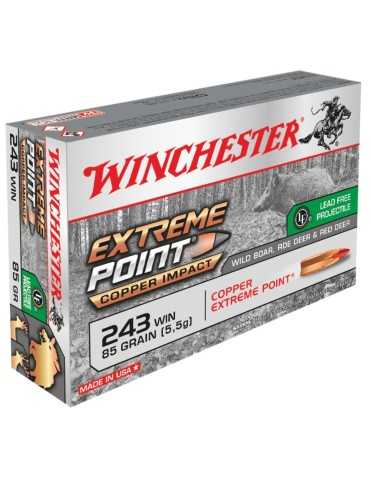 Winchester .243 Win. Extreme Point Copper Impact 85 gr sans plomb