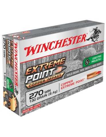 Winchester .270 Win. Extreme Point Copper Impact 130 gr sans plomb
