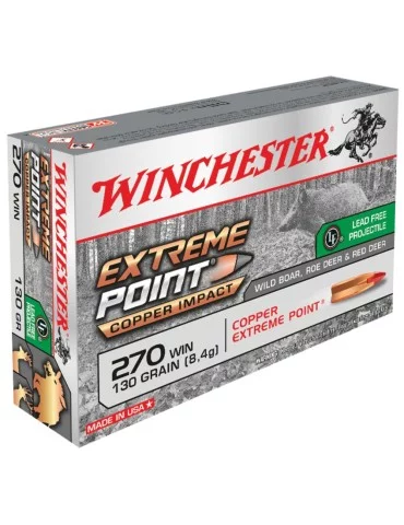 Winchester .270 Win. Extreme Point Copper Impact 130 gr sans plomb