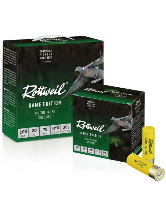 Pack Rottweil Game Edition Pigeon 20/70 30g*