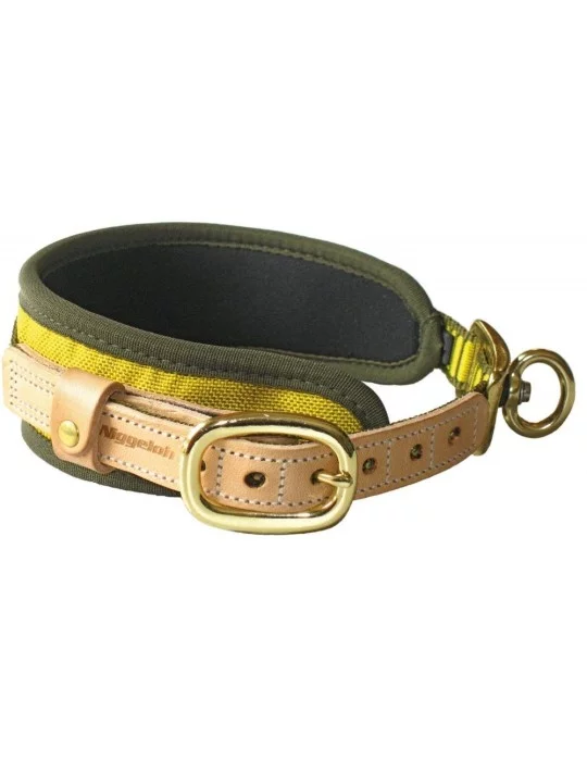 Collier chien de sang Niggeloh jaune fluo