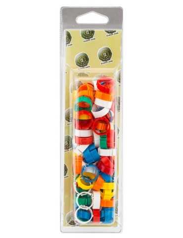 Bagues de repérage clips par 100 D.12mm 2