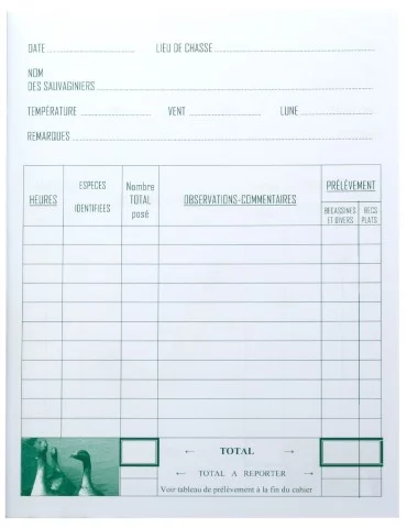 Cahier de hutte 96 pages 2