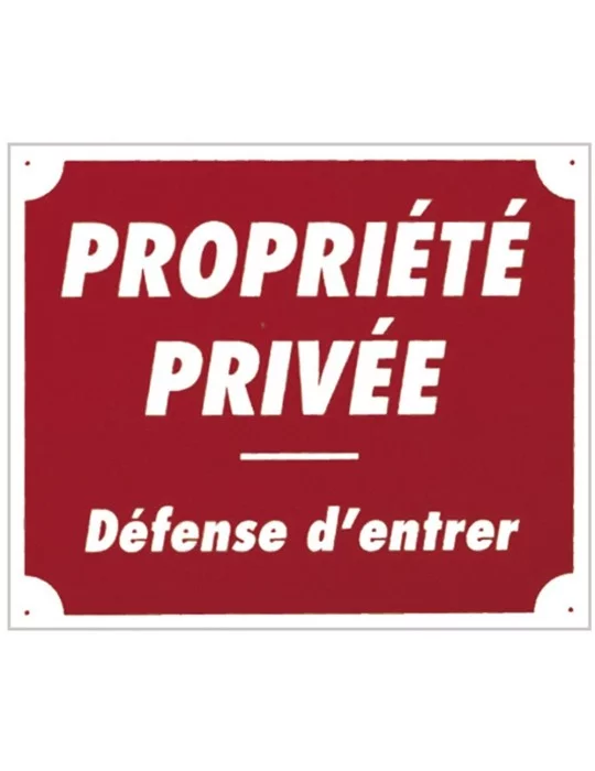 Panneau "Propriété privée"