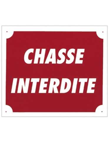 Panneau "Chasse interdite"