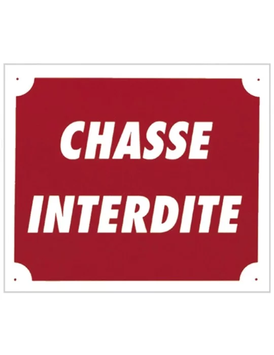 Panneau "Chasse interdite"