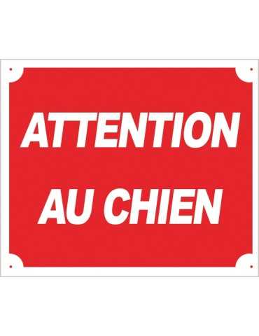 Panneau "Attention au chien"