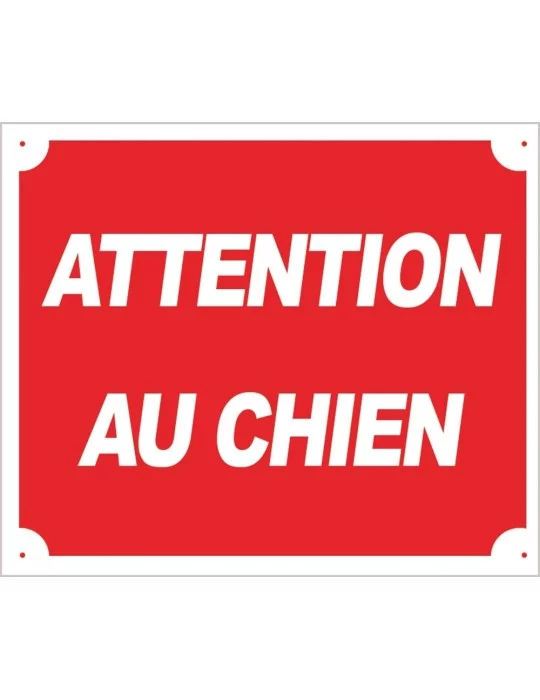 Panneau "Attention au chien"