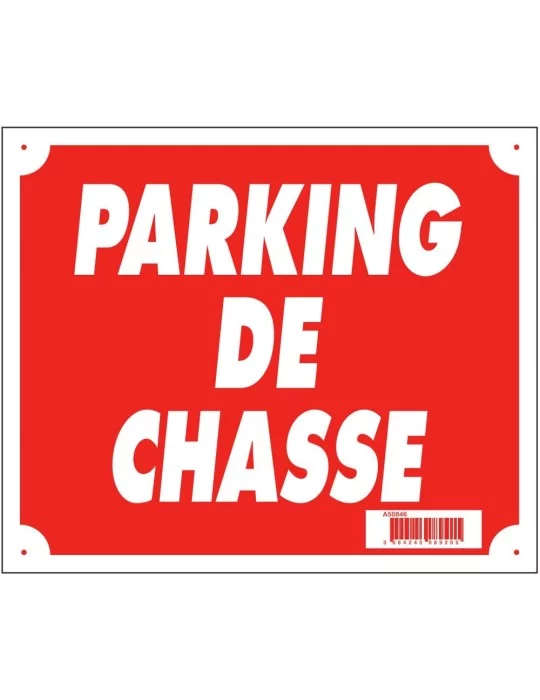 Panneau "Parking de chasse"