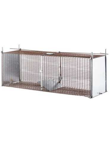 Cage fixe 2 entrées boite à fauve 2