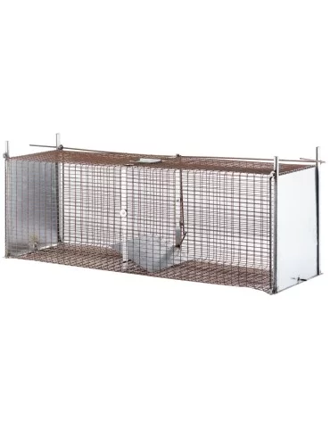 Cage fixe 2 entrées boite à fauve  2