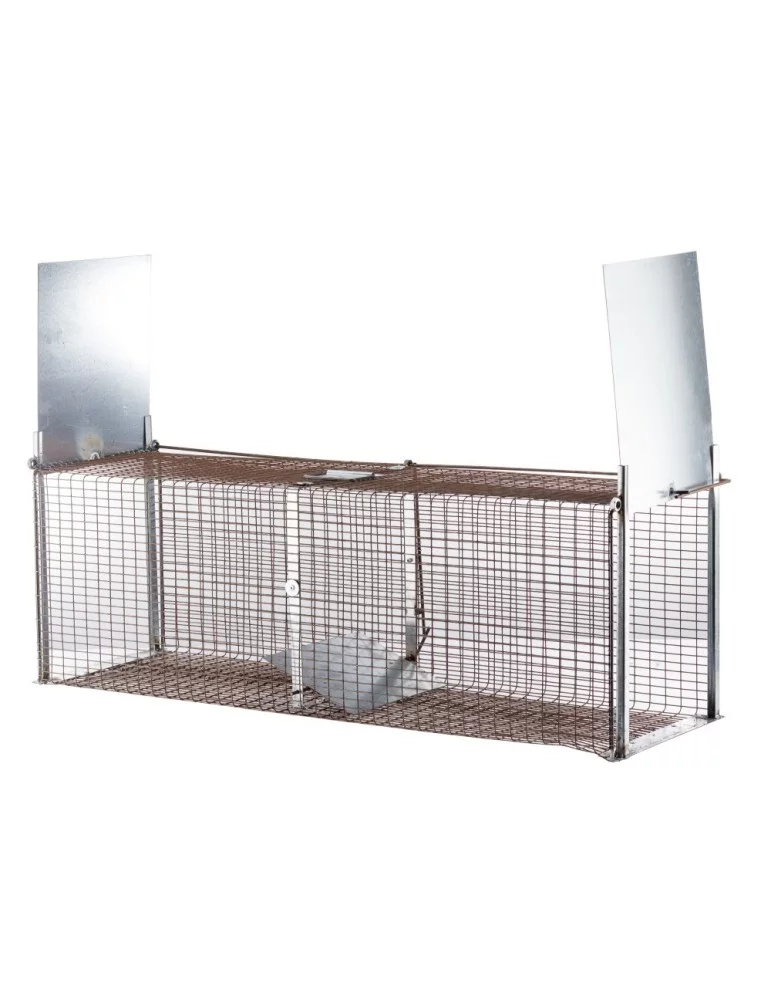 Cage fixe 2 entrées boite à fauve 