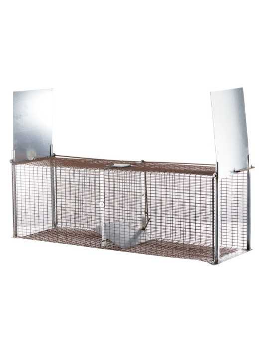 Cage fixe 2 entrées boite à fauve 