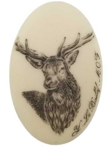 Calotte cerf aspect ivoire ou argent 2