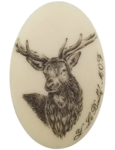 Calotte cerf aspect ivoire ou argent 2