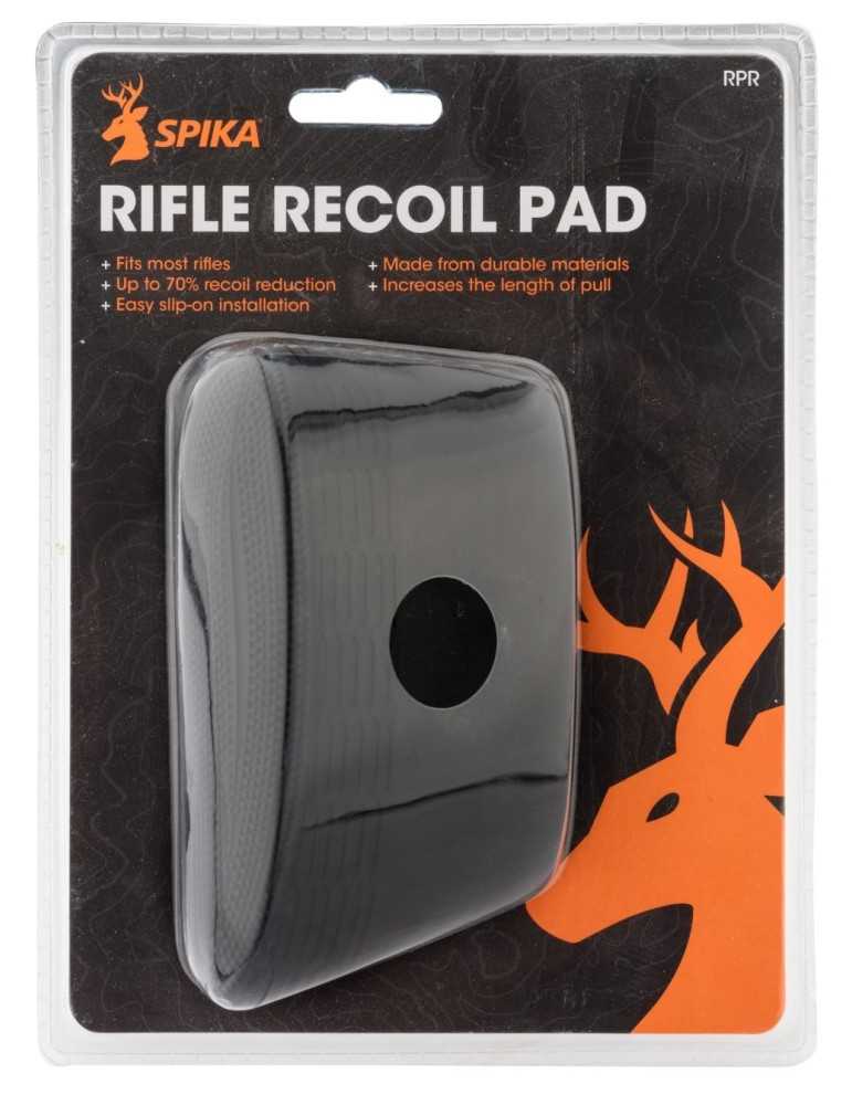 Couvre crosse carabine incurvé caoutchouc