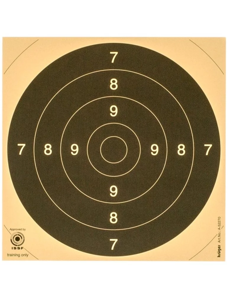 Cartons centre cible C50 21 x 21 cm