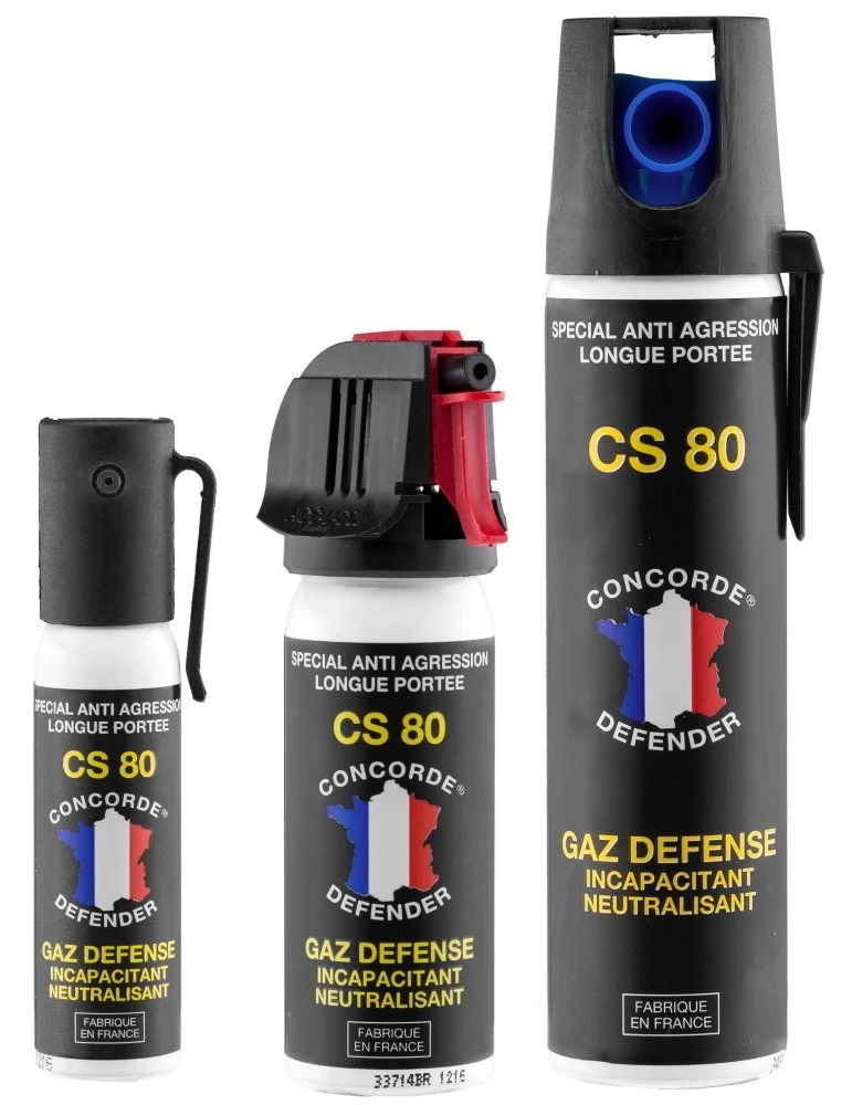 Aérosol gaz CS 80 neutralisant anti agression
