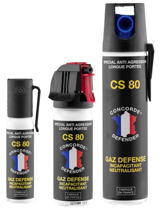 Aérosol CS 80 gaz incapacitant et neutralisant