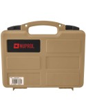 Mallette pour arme de poing avec mousse prédécoupée beige Nuprol