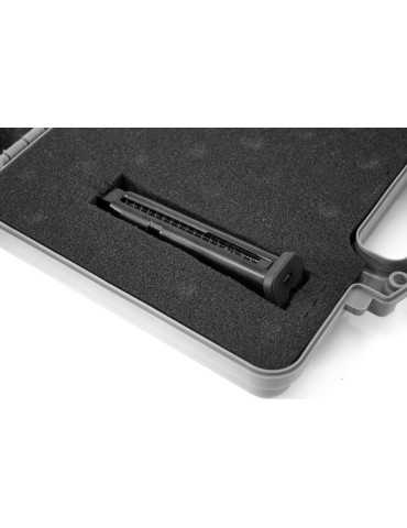 Mallette pour arme de poing avec mousse prédécoupée grise Nuprol 2