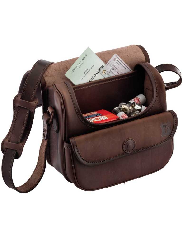 Sac à cartouches en cuir gras Country Sellerie